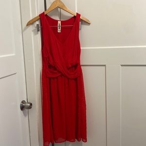Red Amadi dress from anthropologie size M